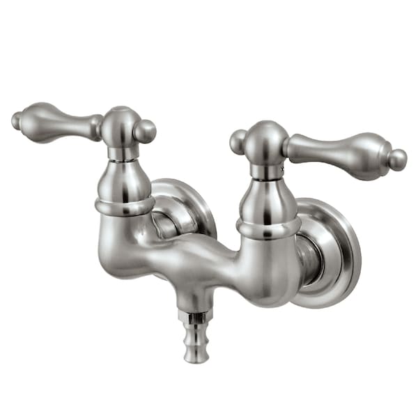 Wall-Mount Clawfoot Tub Faucet, Brushed Nickel, Tub Wall Mount