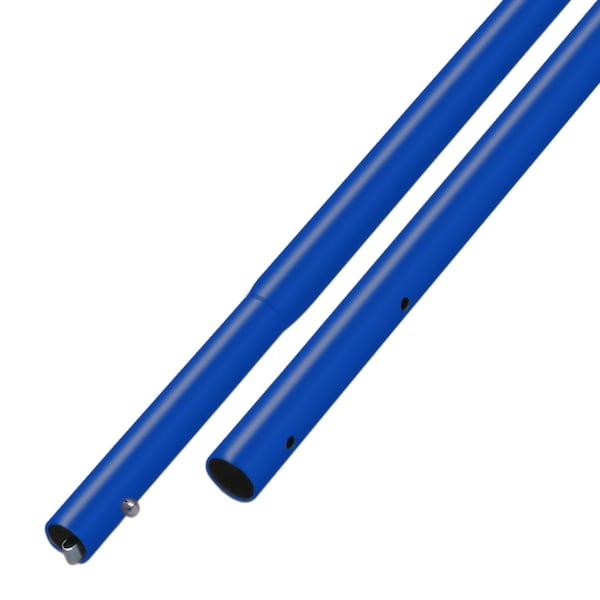 Blue Powder Coated Al Swaged Bu, 6 ft.