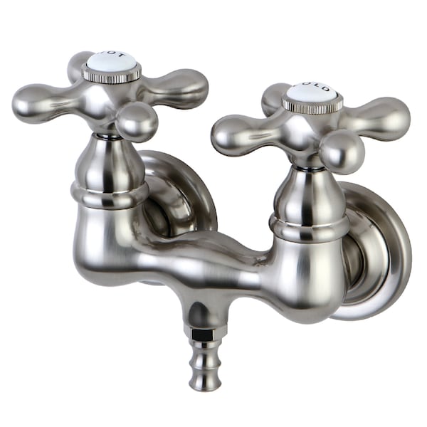 Wall-Mount Clawfoot Tub Faucet, Brushed Nickel, Tub Wall Mount