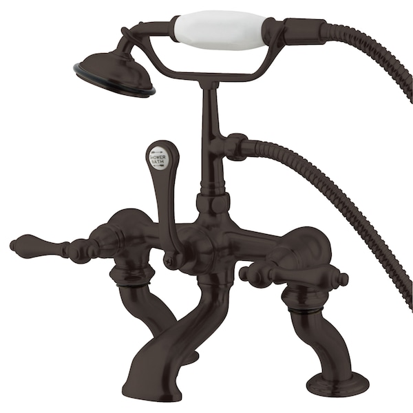 Deck-Mount Clawfoot Tub Faucet, Oil Rubbed Bronze, Deck Mount