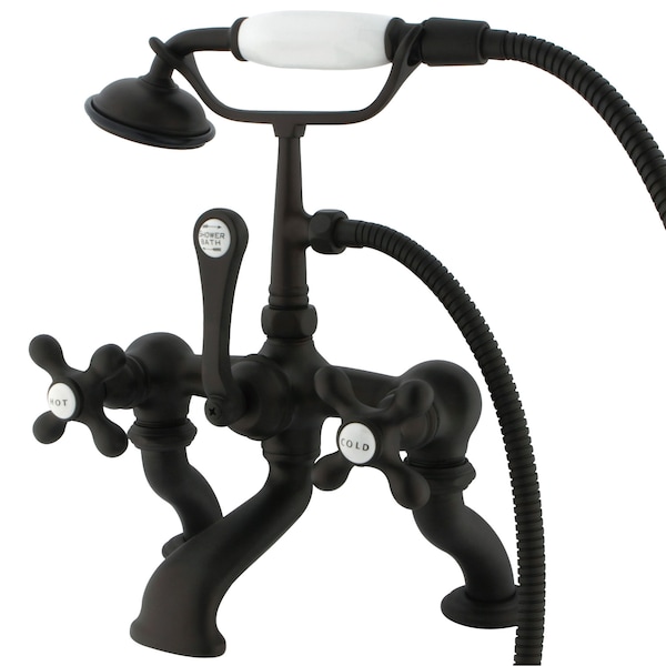 Deck-Mount Clawfoot Tub Faucet, Oil Rubbed Bronze, Deck Mount