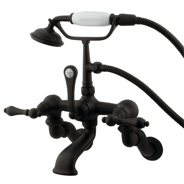 Wall-Mount Clawfoot Tub Faucet, Oil Rubbed Bronze, Tub Wall Mount
