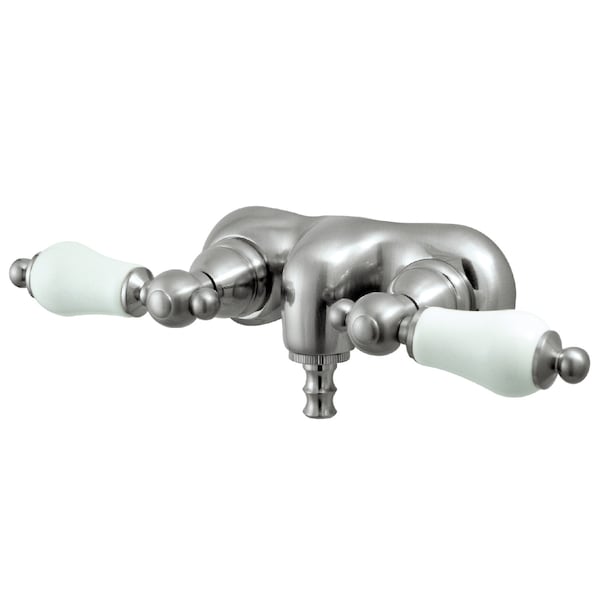 Wall-Mount Clawfoot Tub Faucet, Brushed Nickel, Tub Wall Mount