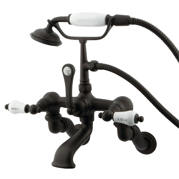 Wall-Mount Clawfoot Tub Faucet, Oil Rubbed Bronze, Tub Wall Mount