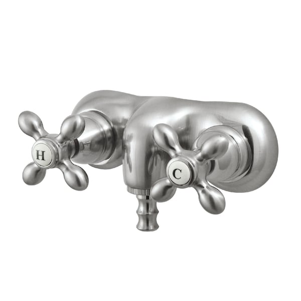 Wall-Mount Clawfoot Tub Faucet, Brushed Nickel, Tub Wall Mount