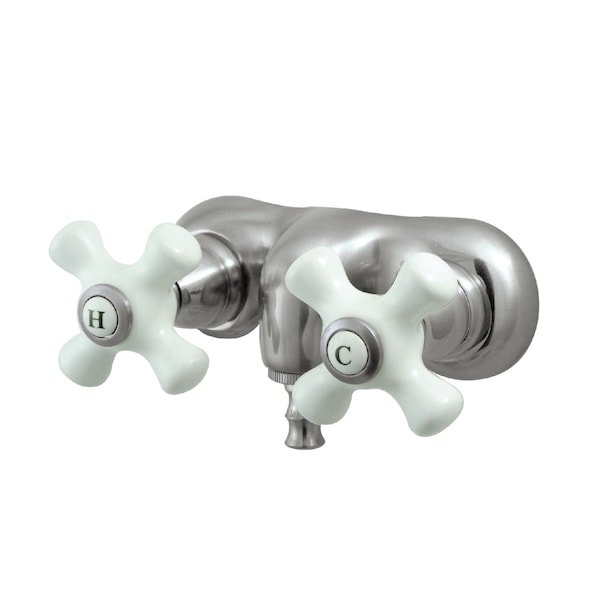 Wall-Mount Clawfoot Tub Faucet, Brushed Nickel, Tub Wall Mount