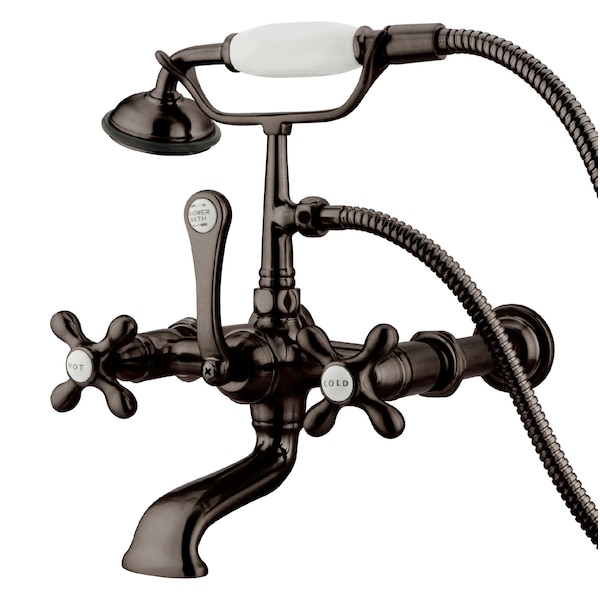Wall-Mount Clawfoot Tub Faucet, Oil Rubbed Bronze, Tub Wall Mount