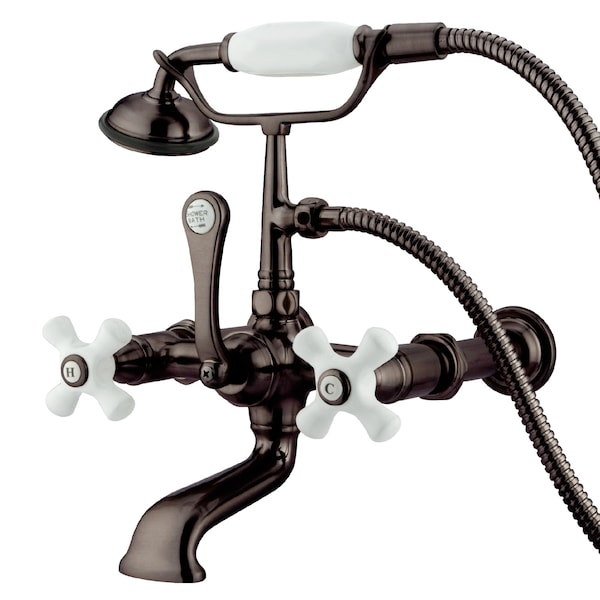 Wall-Mount Clawfoot Tub Faucet, Oil Rubbed Bronze, Tub Wall Mount