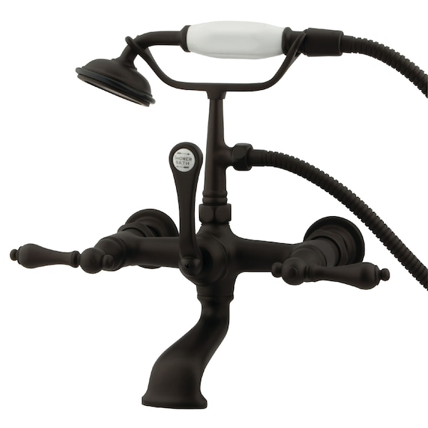 Wall-Mount Clawfoot Tub Faucet, Oil Rubbed Bronze, Tub Wall Mount