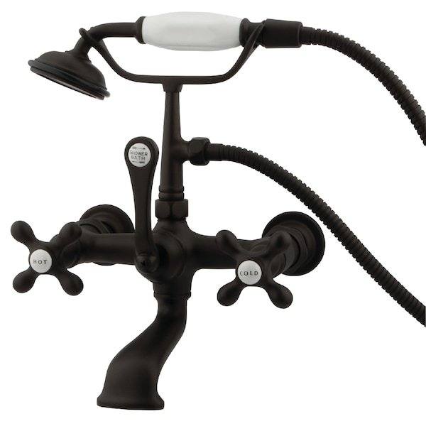 Wall-Mount Clawfoot Tub Faucet, Oil Rubbed Bronze, Tub Wall Mount
