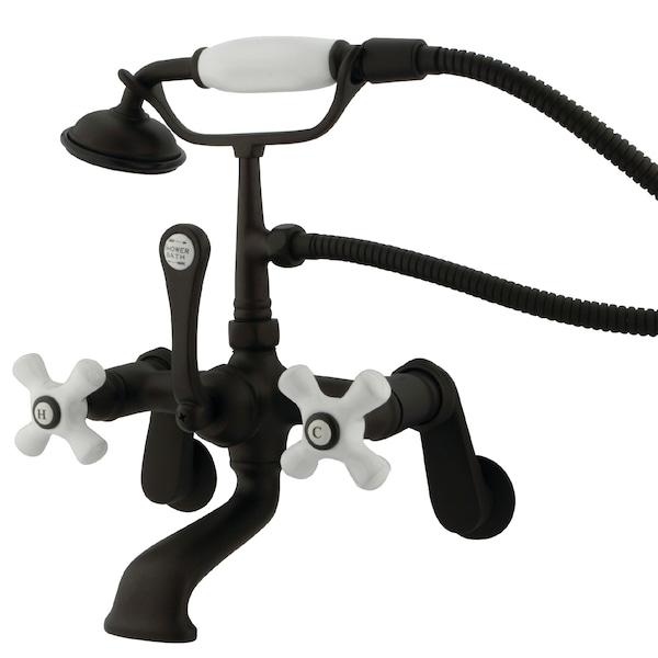 Wall-Mount Clawfoot Tub Faucet, Oil Rubbed Bronze, Tub Wall Mount