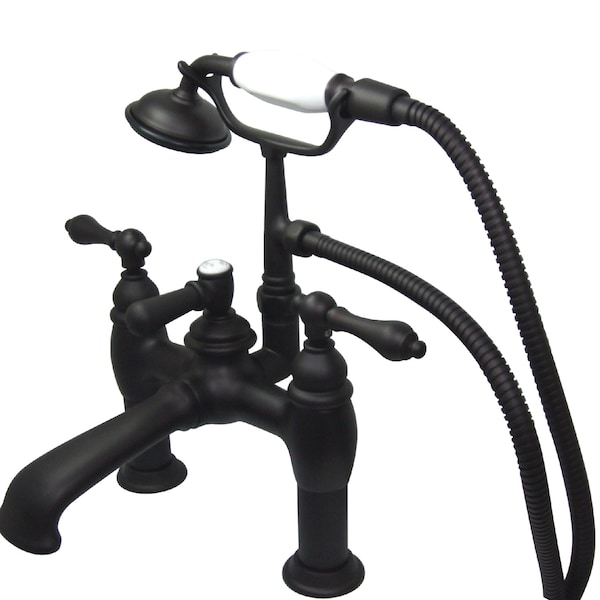 Deck-Mount Clawfoot Tub Faucet, Oil Rubbed Bronze, Deck Mount