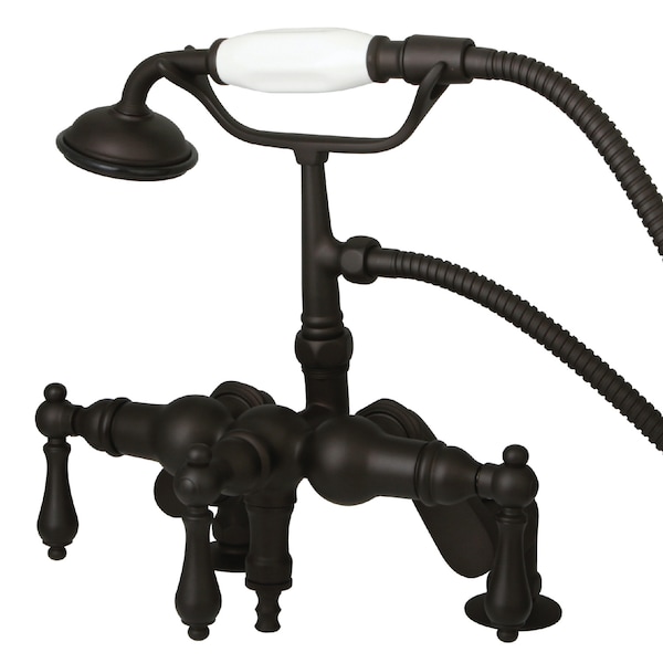 Deck-Mount Clawfoot Tub Faucet, Standard, 3" to 8", 2, Deck Mount, Oil Rubbed Bronze