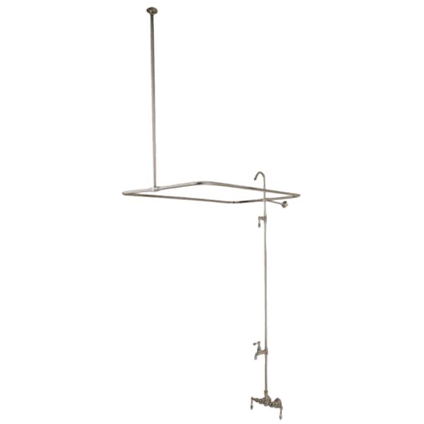 Wall-Mount Clawfoot Tub Faucet, Brushed Nickel, Tub Wall Mount