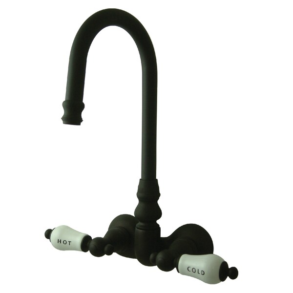 Wall-Mount Clawfoot Tub Faucet, Oil Rubbed Bronze, Tub Wall Mount
