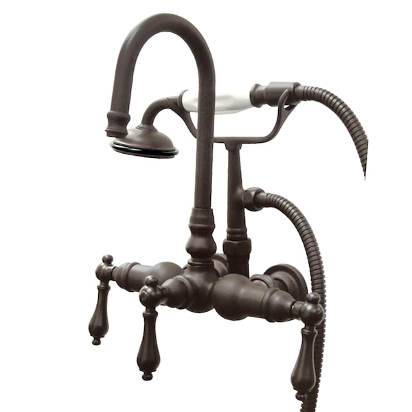 Wall-Mount Clawfoot Tub Faucet, Oil Rubbed Bronze, Tub Wall Mount