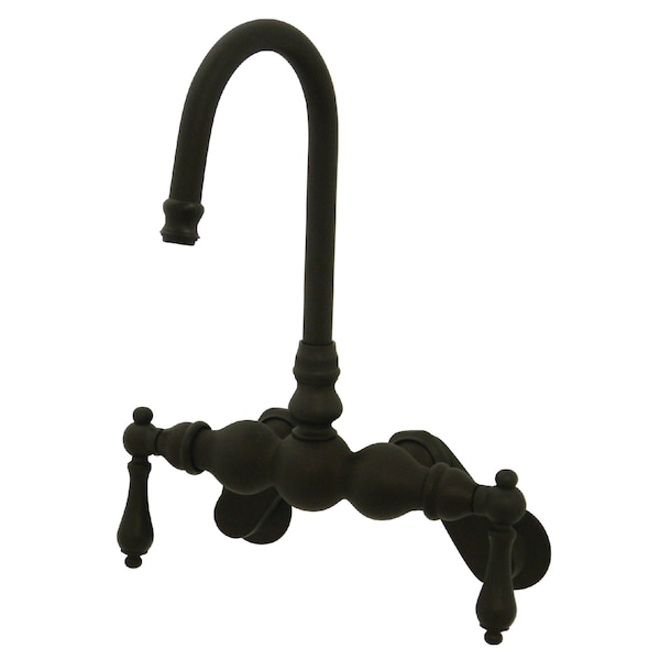 Wall-Mount Clawfoot Tub Faucet, Oil Rubbed Bronze, Tub Wall Mount
