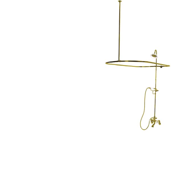 CCK1142PX Clawfoot Tub Package with Porcelain Cross Handles