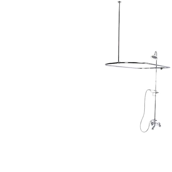 CCK1181PX Clawfoot Tub Package Porcelain Cross Handles