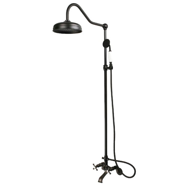 Clawfoot Tub Faucet Packages, Oil Rubbed Bronze, Wall Mount