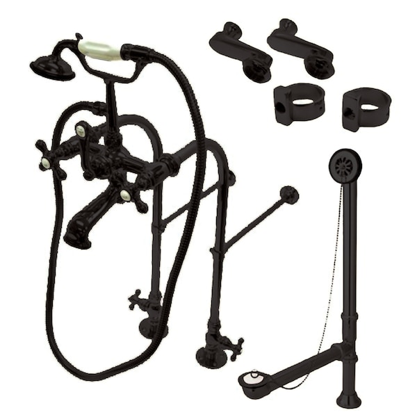 Clawfoot Tub Faucet Packages, Oil Rubbed Bronze, Freestanding