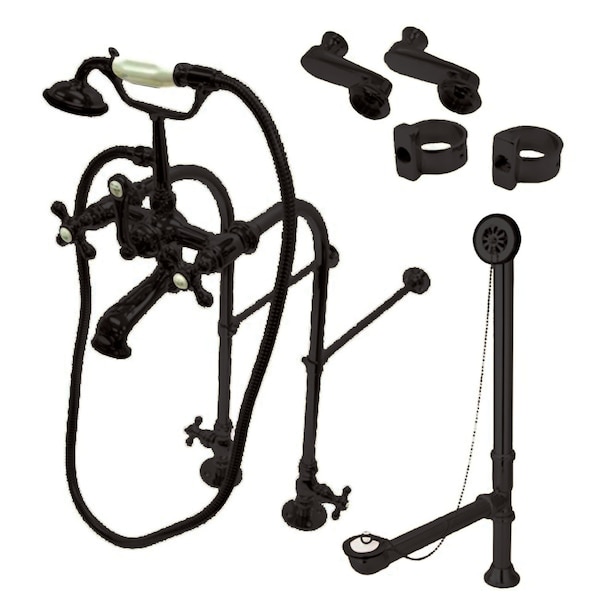 Clawfoot Tub Faucet Packages, Oil Rubbed Bronze, Freestanding
