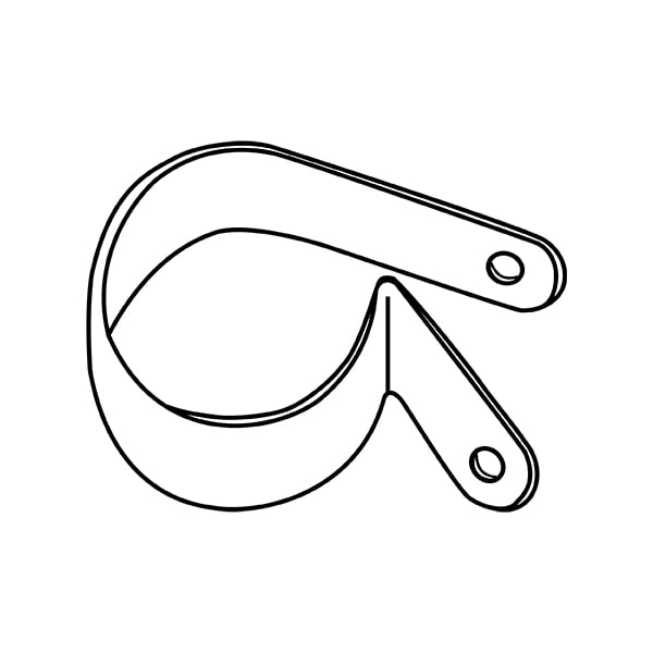 Cable Clamp, Nylon, 1/2 in Bundle Dia., 2500 PK