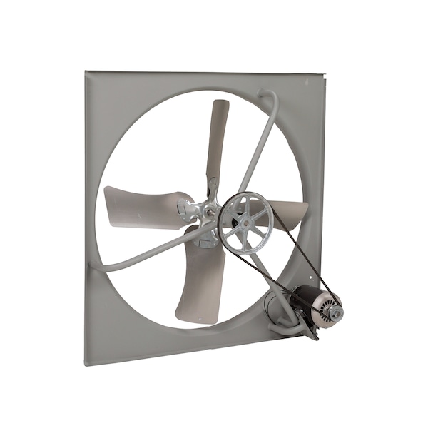 Commercial Exhaust Fan, 36", Belt-Drive, 230/460V, 1/2HP, 3-Ph, Gray