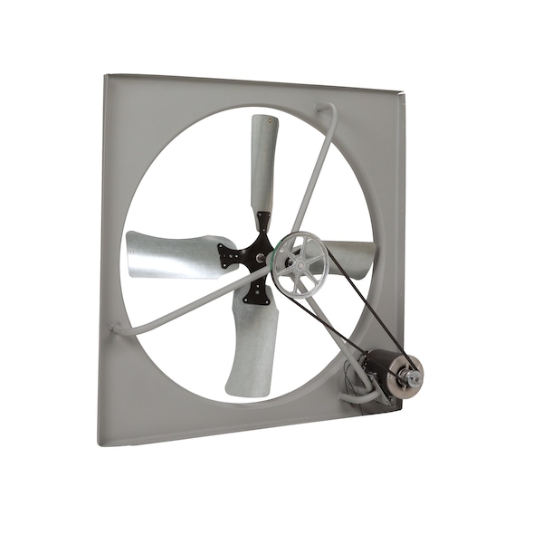 Commercial Exhaust Fan, 42", Belt-Drive, 230/460V, 3/4HP, 3_Ph, Gray