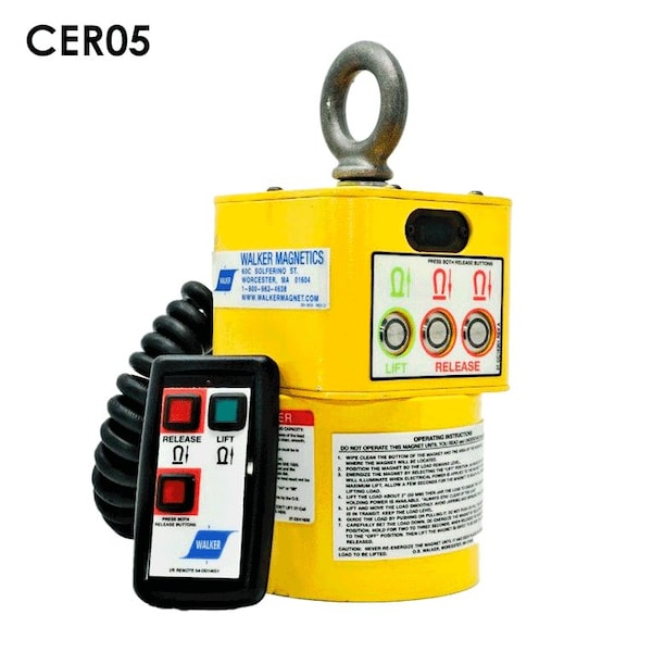Electromagnetic Lift, 5" Round with Wire