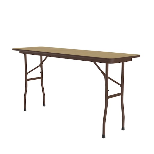 Rectangle Commerical Folding Utility Table, High Pressure Laminate Top, Fusion Maple