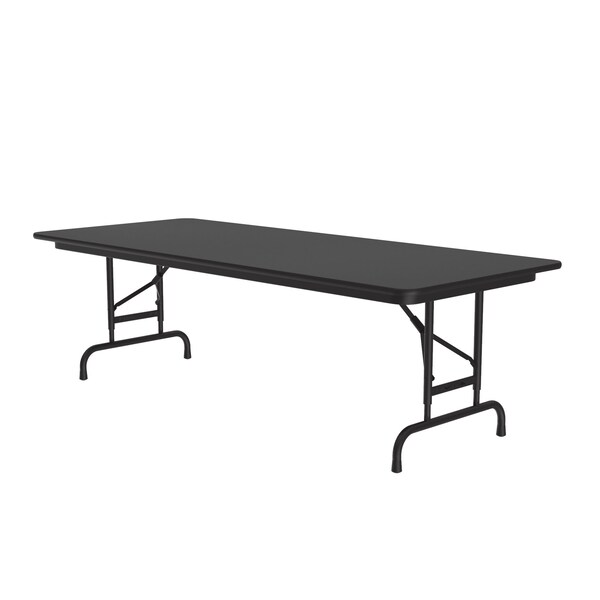 Rectangle Commerical Adjustable Height Folding Utility Table, High Pressure Laminate Top