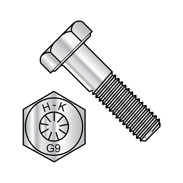 Grade 9, 1/2"-13 Hex Head Cap Screw, Ecoguard Steel, 1 in L, 400 PK