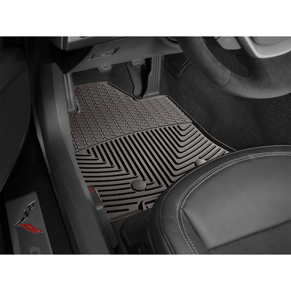 Front Rubber Mats/Cocoa, W489CO