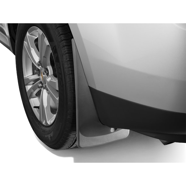 No Drill Mud Flaps, Black, 120081, Molded Plastic, Black