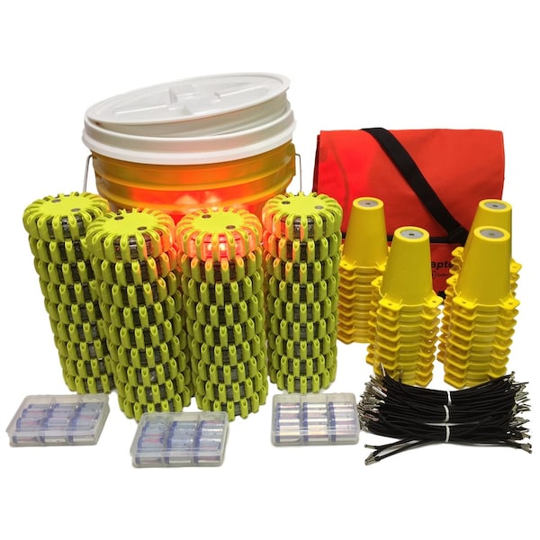 Cone Kit, Bucket, 36, Red Lt, Ylw Shell