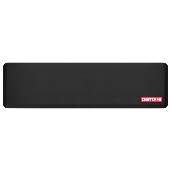 Antifatigue Mat, 72 in L x 20 in W, 0.75 in Thickness, Black