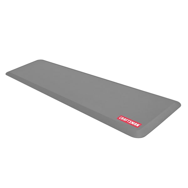 Antifatigue Mat, 72 in L x 20 in W, 0.75 in Thickness, Grey