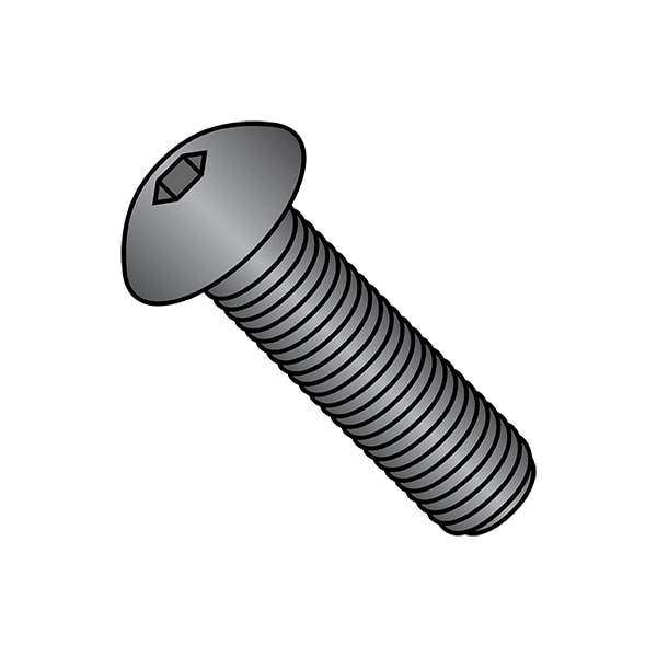 M8-1.25 Socket Head Cap Screw, Plain Steel, 100 PK