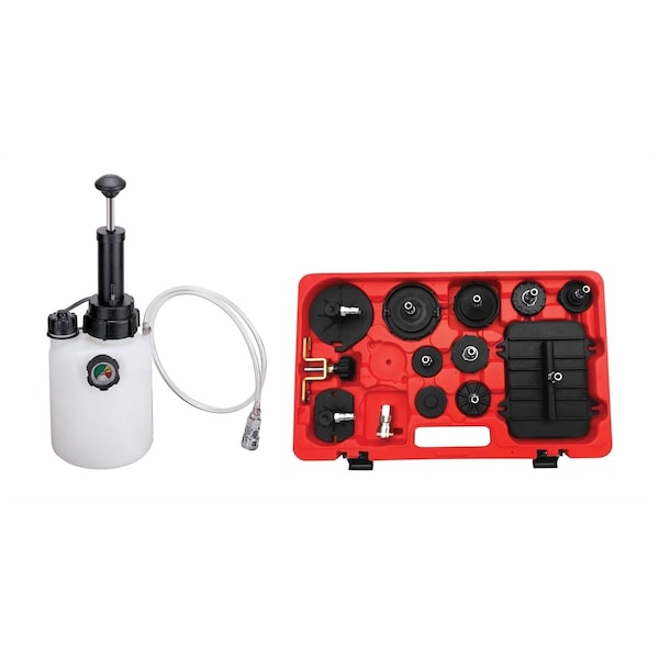 Pressure Brake Bleeder Bundle W/ Bleeder Tank/Adapter Kit