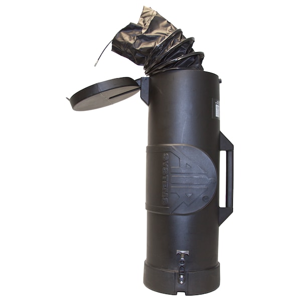 Conductive Duct Canister, 8", 6 ft. Cond