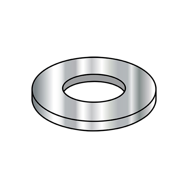Flat Washer, For Screw Size M12 , 18-8 Stainless Steel Plain Finish, 1250 PK