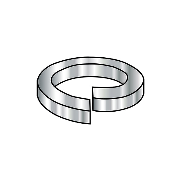 Split Lock Washer, For Screw Size M6 18-8 Stainless Steel, Plain Finish, 7000 PK