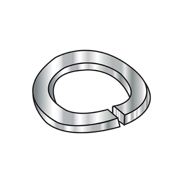 Split Lock Washer, For Screw Size M6 316 Stainless Steel, Plain Finish, 7000 PK