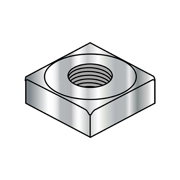 M6-1.0 DIN 557 SQUARE NUT A2 STAINLESS STEEL, PK3000