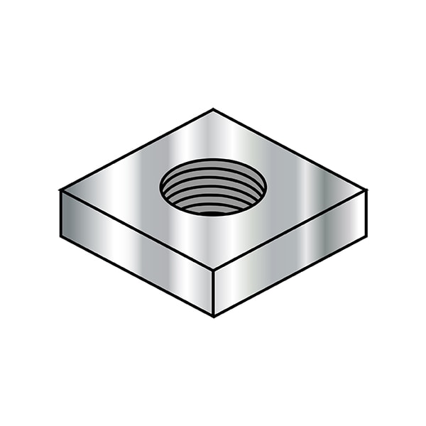 M6-1.0 DIN562 THIN SQUARE NUT A2 STAINLESS STEEL, PK3000