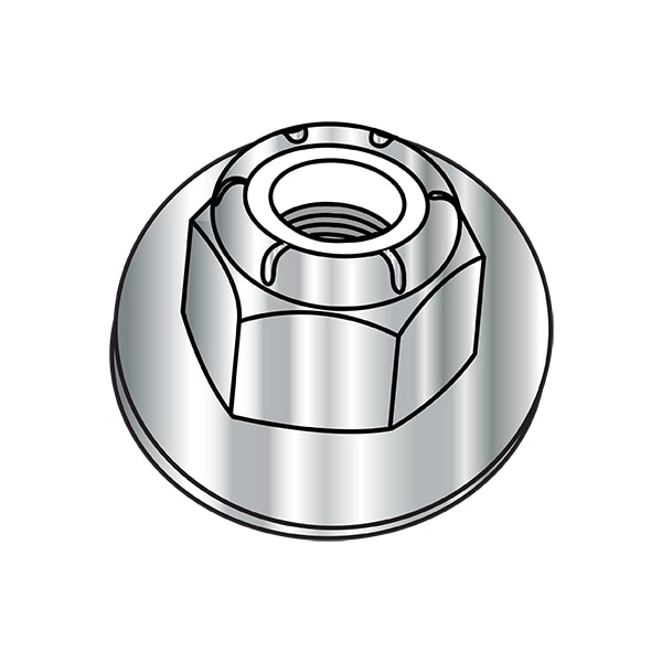 Lock Nut, M6-1.00, Stainless Steel, Not Graded, Plain, 1000 PK