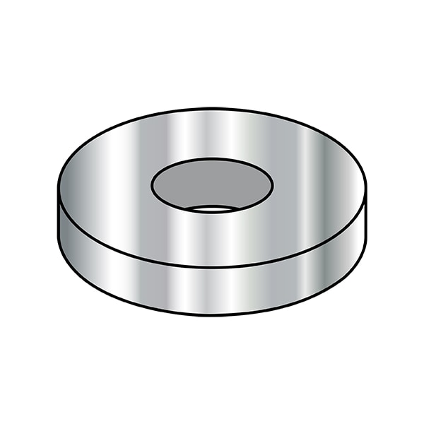 Fender Washer, Fits Bolt Size M2.2 , Stainless Steel Plain Finish, 10000 PK