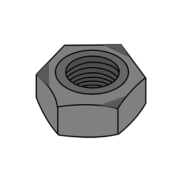 Hex Weld Nut, M10-1.50, Steel, 17 mm Wd, 8 mm Ht, 2000 PK