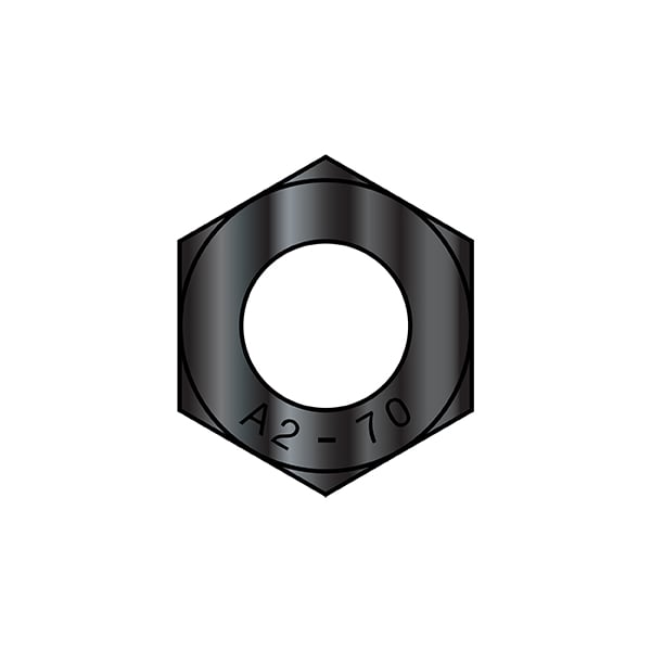Hex Nut, M5-0.8, Stainless Steel, Not Graded, Black Oxide, 2000 PK